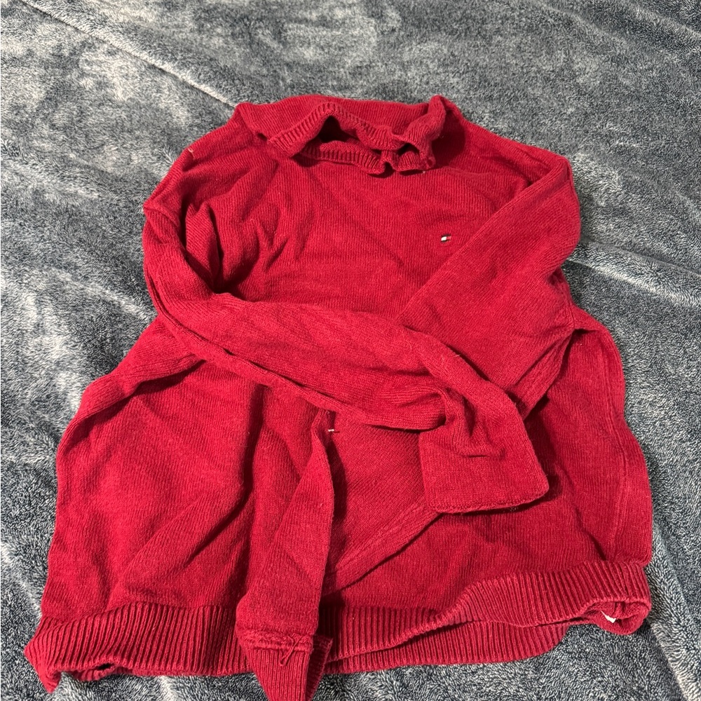 Tommy Hilfiger Women's Vibrant Red Cowl Sweater